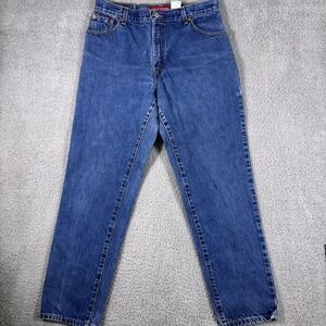 Levi Strauss‎ 550 Jeans Women's 14 M Relaxed Fit Tapered Leg Medium Wash Denim